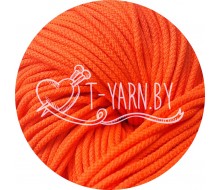 Полиэфирный шнур с сердечником, цвет Оранжевый Люминесцентный , 5мм, 200м, пасма